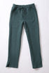 Sweatpants in quilted cotton blend with elastic waist